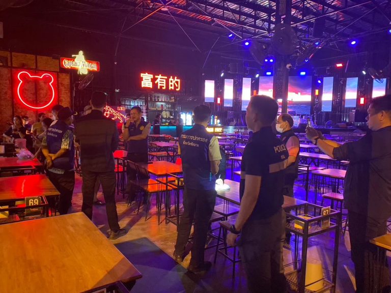 บูรณาการกำลังร่วมกับหน่วยงานด้านความมั่นคง และหน่วยงานที่เกี่ยวข้อง ออกตรวจสถานบริการในพื้นที่