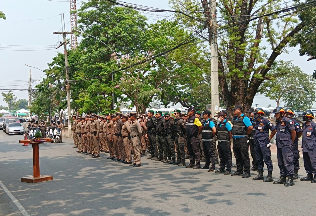 เข้าร่วมพิธีปล่อยแถวข้าราชการตำรวจในการรักษาความปลอดภัยในชีวิตและทรัพย์สินฯ ในห้วงสงกรานต์ ปี 2567